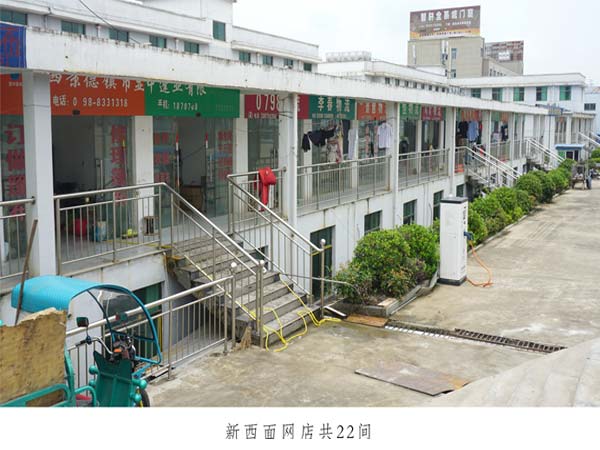 新西面网店共22间